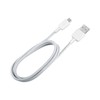 DCO Izturīgs TPE Universāls Micro USB uz USB Datu &amp; Ātrās Uzlādes 2.4A kabelis 1m Balts