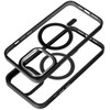 iLike MagSilicone Color Edge Back Cover dėklas su Magsafe įkrovimo palaikymu Apple iPhone 15 Pro Deep Violetinė
