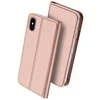 Dux Ducis Skin Pro Samsung Galaxy S23 Plus atverčiamas card wallet su stoveliu dėklas telefonui rožinės spalvos
