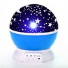 Elight L1 2in1 Rotējošs Zvaigžņu debesu projektors un Nakts lampa ar 4x AAA / USB vadu Zils
