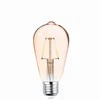 LED lemputė Filament E27 ST64 4W 230V 2200K 400lm COG auksinis Forever Light