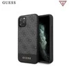 Guess GUHCN61G4GLGR 4G Stripe kieto galinio dangtelio dėklas, skirtas Apple iPhone 11, juodas