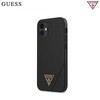 Original Apple iPhone 12 Mini Guess Hardcase Saffiano (GUHCP12SVSATMLBK) dėklas telefonui juodos spalvos