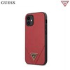 Guess Saffiano V - dėklas skirtas Apple iPhone 12 Mini red