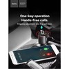Gsm City Automobilinis įkroviklis + FM siųstuvas Hoco E19 Smart vehicle (bluetooth, 2.4A) pilkas