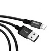USB A tipo į „Lightning“ tipo laidas Hoco 2A, 2 m x 14, juodas