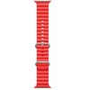iWear S1 rievėtas minkštas silikoninis 20 mm dirželis Apple Watch 49mm / 45mm / 44mm / 42mm Raudona