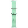 iWear S1 Grooved Soft Silicone 20mm strap for Apple Watch 49mm / 45mm / 44mm / 42mm Light Žalias