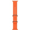 iWear S1 rievėtas minkštas silikoninis 20 mm dirželis, skirtas Apple Watch 49 mm / 45 mm / 44 mm / 42 mm Oranžinis