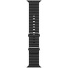 iWear S1 rievėtas minkštas silikoninis 20 mm dirželis Apple Watch 49mm / 45mm / 44mm / 42mm Juodas
