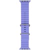 iWear S1 rievėtas minkštas silikoninis 20 mm dirželis, skirtas Apple Watch 49 mm / 45 mm / 44 mm / 42 mm alyvinė