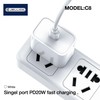 Jellico C8 PD 20W QC 3.0 Smart Adaptīvs ātrais lādētājs ar 1x USB-C (5-12V) ligzdu Balts