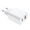 JELLICO sieninis įkroviklis C9 PD 20W 1xUSB-C + 1xUSB QC3.0 Baltas