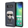 Dėklas Karl Lagerfeld KLHCS10IKPUBL S10 G973 hardcase tamsiai mėlyna/navy Iconic Karl Embossed