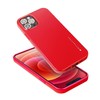 Mercury i-Jelly Metal Effect Thin TPU Hard Protection galinio dangtelio dėklas, skirtas iPhone 13 Pro Max Cosmo Raudona