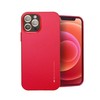 Mercury i-Jelly Metal Effect Thin TPU Hard Protection galinio dangtelio dėklas, skirtas iPhone 13 Pro Max Cosmo Raudona