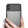 Pferd TakeMe Thunder TPU itin plonas galinio dangtelio dėklas, skirtas Samsung Galaxy A13 5G (A136U) / A04S (A047F) juodas