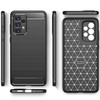 Pferd TakeMe CARBON efekto TPU itin plonas galinio dangtelio dėklas, skirtas Samsung Galaxy A73 5G (A736B) juodas