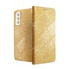 TakeMe 3D-Crystal Shine Magnetic Fix Book Dėklas, skirtas Samsung Galaxy A72 (A726) 5G Gold