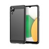 Pferd TakeMe CARBON efekto TPU itin plonas galinio dangtelio dėklas Samsung A03 (A035F) / A03 Core (A032F) / A03S (A037F) Juodas