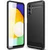 TakeMe CARBON efekto TPU itin plonas galinio dangtelio dėklas, skirtas Samsung Galaxy A13 5G (A136U) / A04S (A047F) Juodas