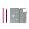 TakeMe Fabric serijos išmanusis magnetinis fiksavimo atverčiamas dėklas, skirtas Samsung Galaxy A02S (A025F) A03S (A037F) Rožinė