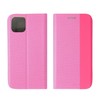 TakeMe Fabric serijos išmanusis magnetinis fiksavimo atverčiamas dėklas, skirtas Samsung Galaxy A02S (A025F) A03S (A037F) Rožinė