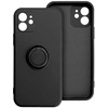 Pferd TakeMe Finger Ring Minkštas silikoninis nugaros dėklas automobilio laikiklio magnetas Apple iPhone 15 Pro Max Juodas