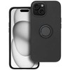 Pferd TakeMe Finger Ring Minkštas silikoninis nugaros dėklas automobilio laikiklio magnetas Apple iPhone 15 Pro Max Juodas