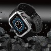 Pferd TakeMe guminė juostelė su šarvuotu dėklu, skirta Apple Watch 7 / SE (41/40 / 38mm) juoda / sidabrinė