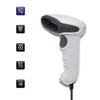 QOLTEC 50865 Brūkšninių kodų skaitytuvas 1D CCD USB Baltas