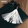 Remax RC-053m dizaino raktų pakabuko žiedas su mikro ir USB duomenų ir įkroviklio laidu Baltas