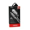 REMAX Car Charger RCC-103 Finchy – USB – 3,4A with Lightning + MicroUSB cable sidabrinis