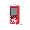 Riff Retro mini Sup žaidimų konsolė (3 colių LCD) su 400 žaidimų + laidai televizoriui ir įkrovimui Raudona