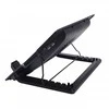 Riff RF-0092 2in1 nešiojamas aušintuvo padas ir puikiai reguliuojamo kampo stovas nešiojamam kompiuteriui (12"-17") su USB laidu