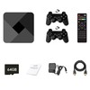 Riff RF-B01 64GB TV Box HD 4K Game Hdmi su 2x Wi-Fi valdikliais ir kelių platformų 8-64bit 4000 žaidimais