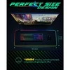 Riff RGB-01 guminis audinys žaidimų pelės kilimėlis su USB RGB spalvotu LED rėmeliu (80x30cm) juodas