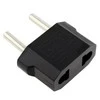 Riff Travel Power Socket adapteris JAV / CN 2 kontaktų - Euro 2pin Juodas