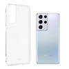 iLike Roar Jelly Clear Anti-Bacteria Slim galinio dangtelio dėklas, skirtas Samsung Galaxy S21 (G991B) Skaidrus