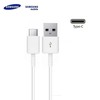 Samsung EP-DG970BWE Galaxy S10 / S10+ / S10e USB 2.0 iki Type-C 3.1 Qualcom duomenų ir įkrovimo kabelis 1,2 m baltas (OEM)