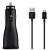 Samsung automibilinis įkroviklis microUSB 2A. (Juodas)