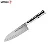 Samura BAMBOO Santoku tuščiaviduris šlifavimas 6,3"/160 mm iš AUS 8 japoniško plieno 59 HRC