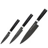 Samura MO-V Stonewash Set 3x universalūs peiliai (Chefs, Univesal, Paring) iš AUS 8 japoniško plieno 59 HRC