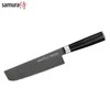 Samura MO-V Stonewash smulkinimo kirvis Nakiri peilis 167mm iš AUS 8 japoniško plieno 59 HRC