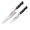 Samura PRO-S 2 peilių rinkinys: Europos virėjo peilis 200 mm / Naudingas peilis 115 mm iš AUS 8 japoniško plieno 58 HRC