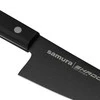 Samura Shadow Small Chef's Kitchen peilis 166 mm AUS-8 nelipni tamsi danga 58 HRC