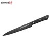 Samura SHADOW universalus virtuvės pjaustymo peilis su juoda nepridegančia danga 7,7"/196 mm iš AUS 8 japoniško plieno 59 HRC