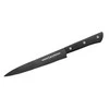 Samura SHADOW universalus virtuvės pjaustymo peilis su juoda nepridegančia danga 7,7"/196 mm iš AUS 8 japoniško plieno 59 HRC