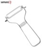 Samura Sharp &amp; Effortless metalinis daržovių skustuvas su dantytais 61 mm peiliais iš japoniško plieno sidabro