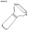 Samura Sharp &amp; Effortless metalinis daržovių skustuvas su tiesiais 61 mm peiliais iš japoniško plieno sidabro